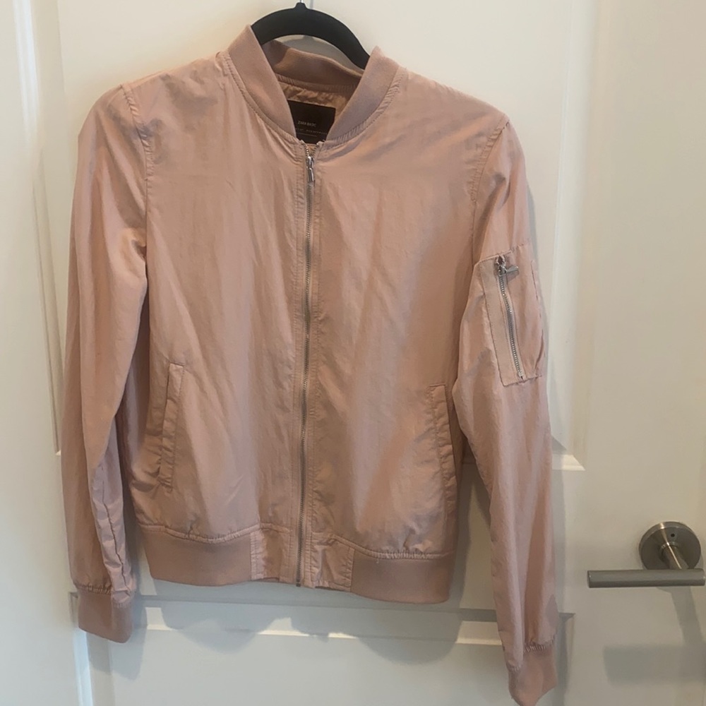 Zara Dusty Pink Bomber